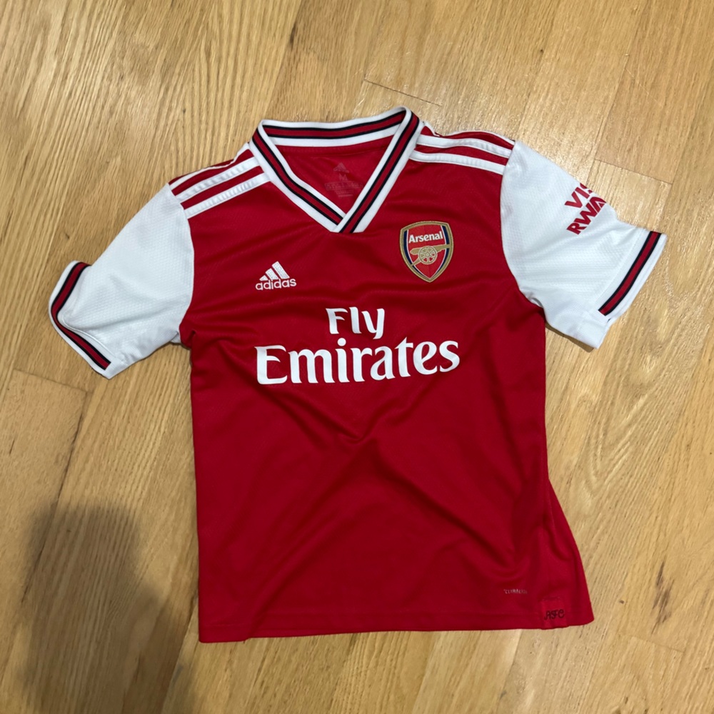 Arsenal Premier League soccer jersey by adidas, kids medium
